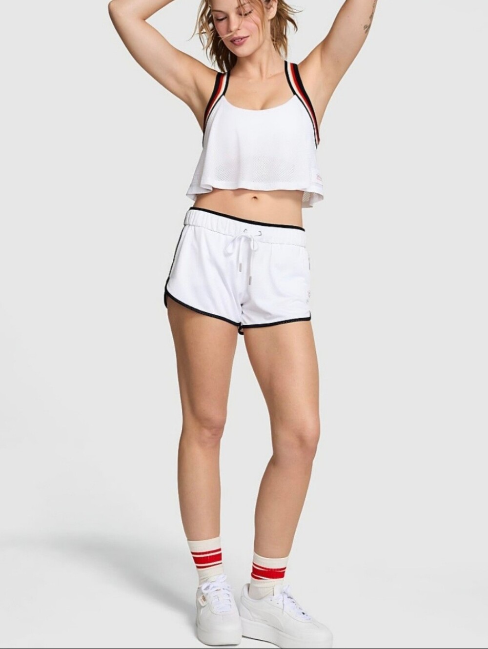VS PINK Mesh Run Tank & Shorts Set Size Large NWT!♡♡